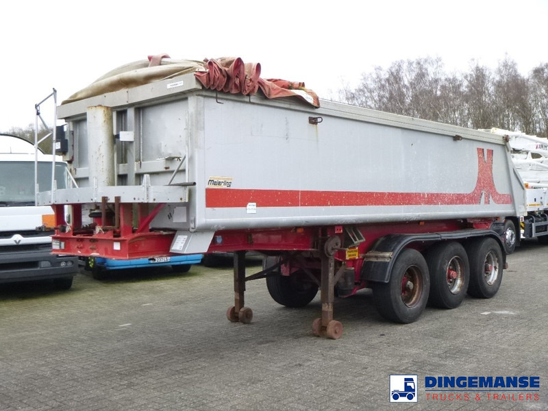 Meierling Tipper trailer alu 21 m3 + tarpaulin - Puspiekabe pašizgāzējs: foto 1 Meierling Tipper trailer alu 21 m3 + tarpaulin - Puspiekabe pašizgāzējs: foto 1