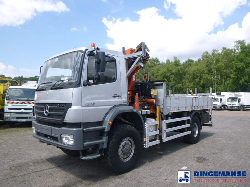 Mercedes-Benz Axor 1829 4x4 RHD + Atlas 85.2 A5L - Kravas auto ar manipulatoru: foto 1 Mercedes-Benz Axor 1829 4x4 RHD + Atlas 85.2 A5L - Kravas auto ar manipulatoru: foto 1