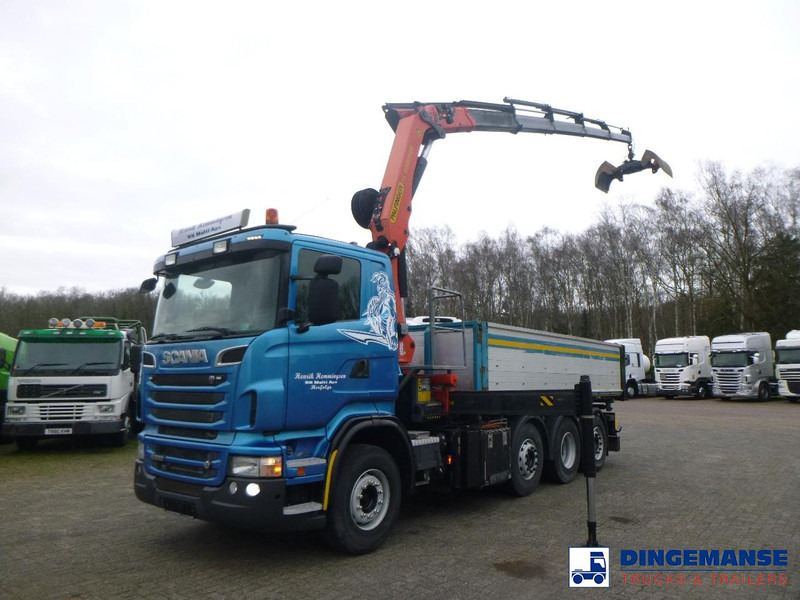 Scania R 500 8X2 tipper + Palfinger PK27001 EHD - Kravas auto ar manipulatoru: foto 1 Scania R 500 8X2 tipper + Palfinger PK27001 EHD - Kravas auto ar manipulatoru: foto 1