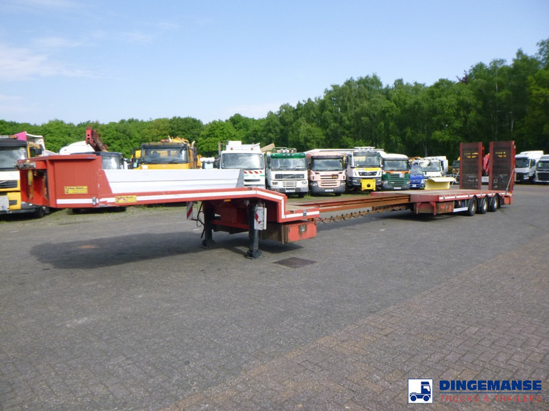 TURBO'S HOET 3-axle semi-lowbed trailer 39 t + ramps - Puspiekabe zema profila platforma: foto 1 TURBO'S HOET 3-axle semi-lowbed trailer 39 t + ramps - Puspiekabe zema profila platforma: foto 1