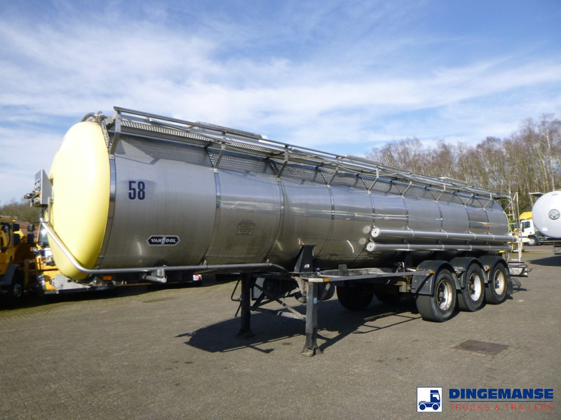 Van Hool Chemical tank inox 24 m3 / 1 comp - Puspiekabe cisterna: foto 1 Van Hool Chemical tank inox 24 m3 / 1 comp - Puspiekabe cisterna: foto 1