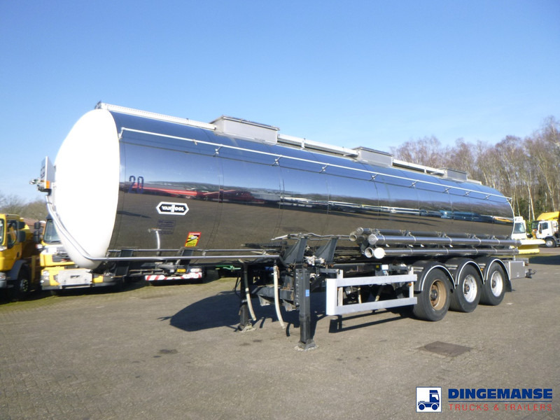 Van Hool Chemical tank inox 30 m3 / 3 comp - Puspiekabe cisterna: foto 1 Van Hool Chemical tank inox 30 m3 / 3 comp - Puspiekabe cisterna: foto 1