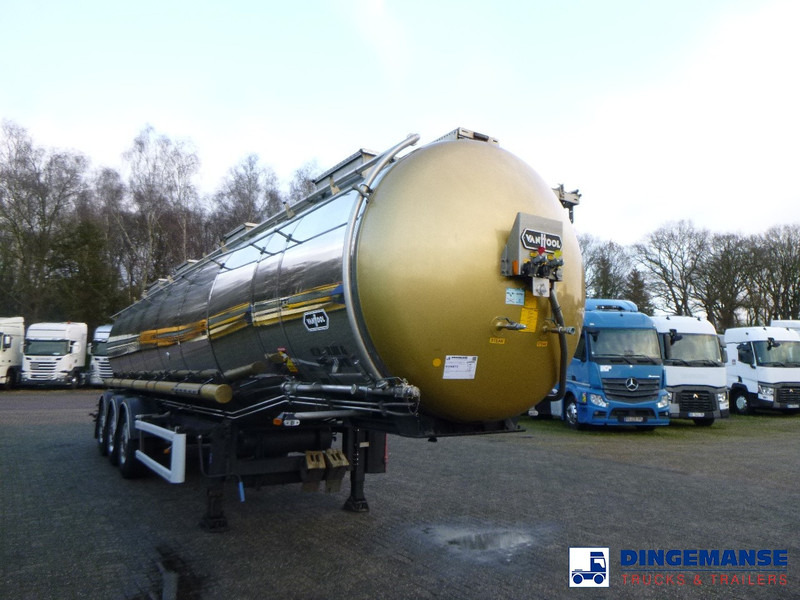 Van Hool Chemical tank inox L4BH 30 m3 / 1 comp / ADR 29/08/24 - Puspiekabe cisterna: foto 2 Van Hool Chemical tank inox L4BH 30 m3 / 1 comp / ADR 29/08/24 - Puspiekabe cisterna: foto 2