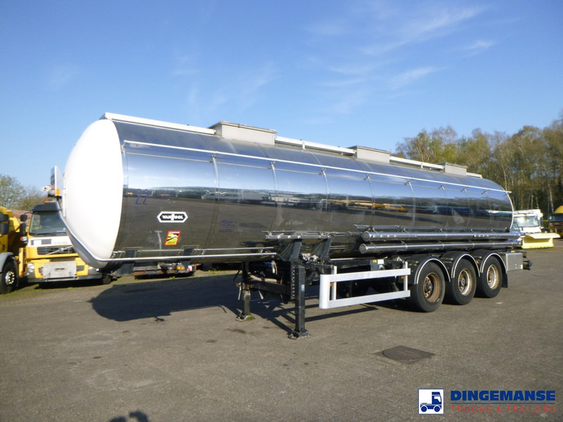 Van Hool Chemical tank inox L4BH 30 m3 / 3 comp - Puspiekabe cisterna: foto 1 Van Hool Chemical tank inox L4BH 30 m3 / 3 comp - Puspiekabe cisterna: foto 1