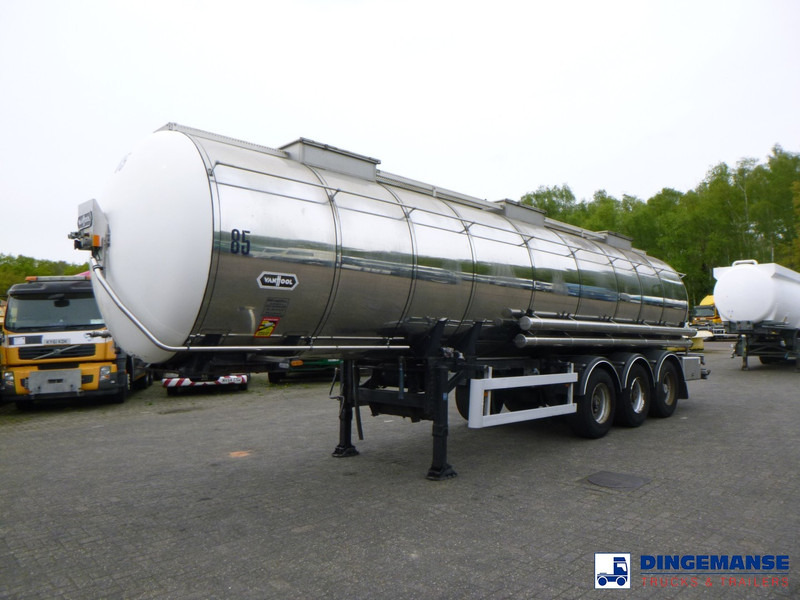 Van Hool Chemical tank inox L4BH 30 m3 / 3 comp - Puspiekabe cisterna: foto 1 Van Hool Chemical tank inox L4BH 30 m3 / 3 comp - Puspiekabe cisterna: foto 1