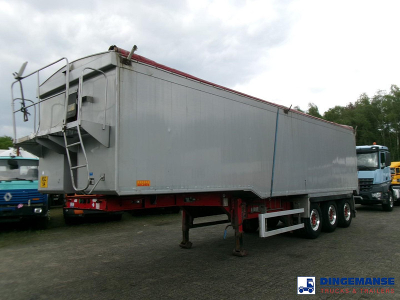 WILCOX Tipper trailer alu 52 m3 + tarpaulin - Puspiekabe pašizgāzējs: foto 1 WILCOX Tipper trailer alu 52 m3 + tarpaulin - Puspiekabe pašizgāzējs: foto 1