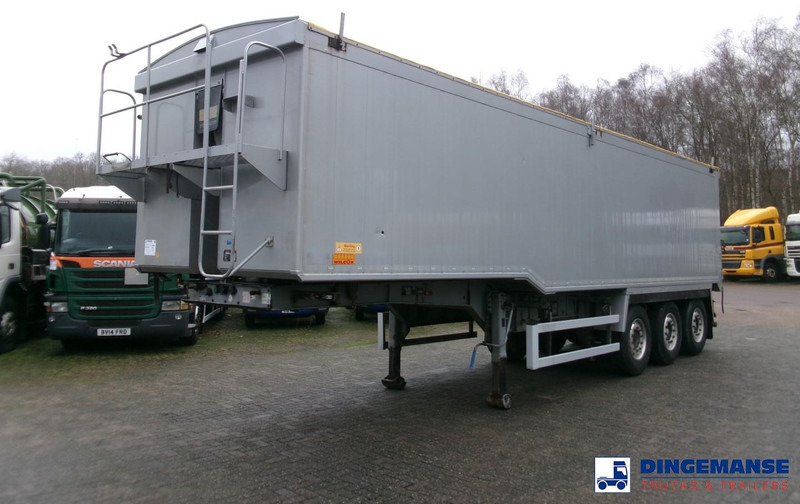 WILCOX Tipper trailer alu 52 m3 + tarpaulin - Puspiekabe pašizgāzējs: foto 1 WILCOX Tipper trailer alu 52 m3 + tarpaulin - Puspiekabe pašizgāzējs: foto 1
