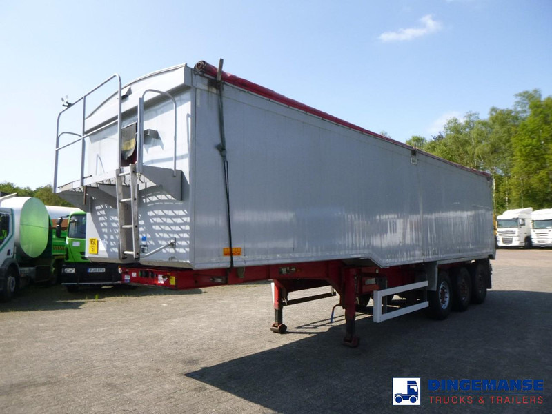 WILCOX Tipper trailer alu 55 m3 + tarpaulin - Puspiekabe pašizgāzējs: foto 1 WILCOX Tipper trailer alu 55 m3 + tarpaulin - Puspiekabe pašizgāzējs: foto 1