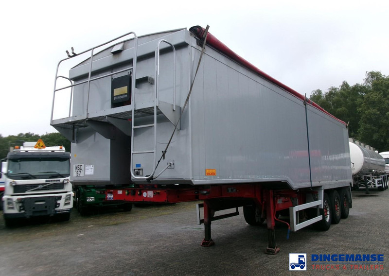 WILCOX Tipper trailer alu 55 m3 + tarpaulin - Puspiekabe pašizgāzējs: foto 1 WILCOX Tipper trailer alu 55 m3 + tarpaulin - Puspiekabe pašizgāzējs: foto 1