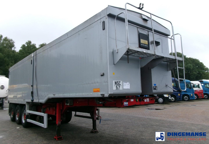 WILCOX Tipper trailer alu 55 m3 + tarpaulin - Puspiekabe pašizgāzējs: foto 2 WILCOX Tipper trailer alu 55 m3 + tarpaulin - Puspiekabe pašizgāzējs: foto 2