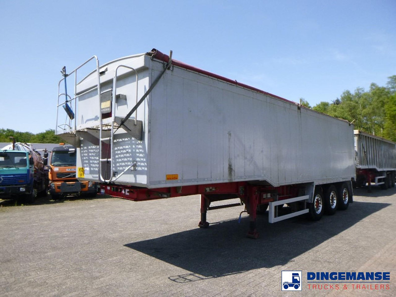 WILCOX Tipper trailer alu 55 m3 + tarpaulin - Puspiekabe pašizgāzējs: foto 1 WILCOX Tipper trailer alu 55 m3 + tarpaulin - Puspiekabe pašizgāzējs: foto 1