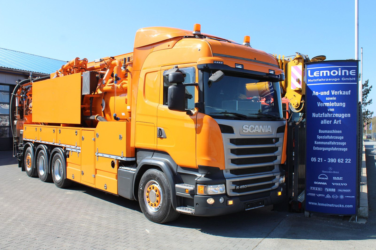 Scania R450 8x4 Kroll 19m³ Wasserrückgewinner Kombi-HD - Asenizācijas mašīna: foto 1 Scania R450 8x4 Kroll 19m³ Wasserrückgewinner Kombi-HD - Asenizācijas mašīna: foto 1