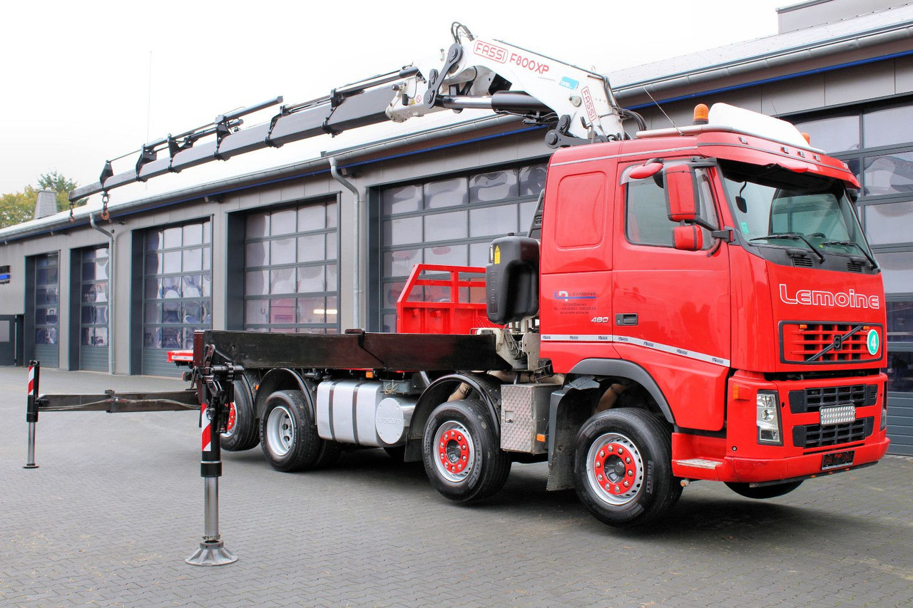 Volvo FM 480 8x2 Pritsche + FASSI F800XP Kran 6x - Bortu kravas automašīna/ Platforma, Kravas auto ar manipulatoru: foto 2 Volvo FM 480 8x2 Pritsche + FASSI F800XP Kran 6x - Bortu kravas automašīna/ Platforma, Kravas auto ar manipulatoru: foto 2