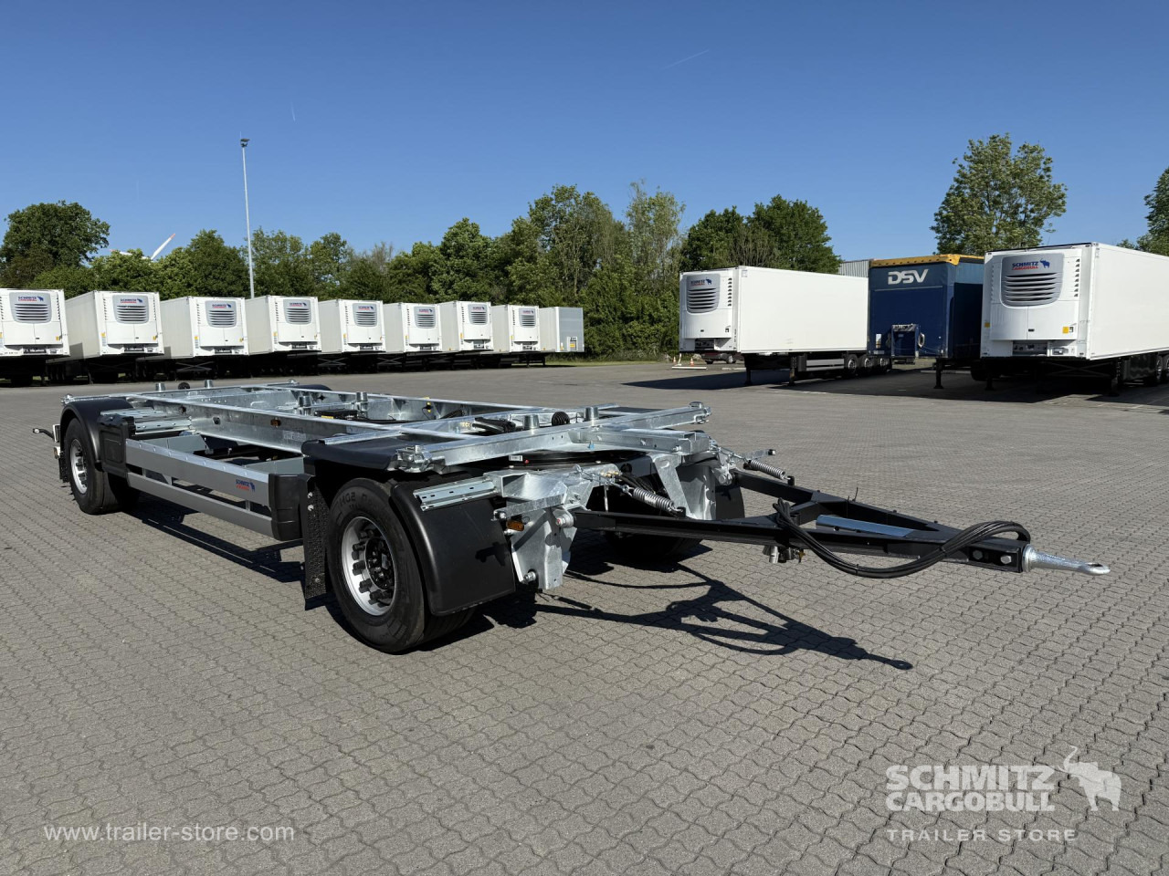 SCHMITZ Anhänger Wechselfahrgestell Maxiausführung - Piekabe noņemamā virsbūve/ Konteineru vedējs: foto 1 SCHMITZ Anhänger Wechselfahrgestell Maxiausführung - Piekabe noņemamā virsbūve/ Konteineru vedējs: foto 1