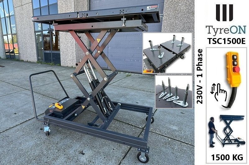 TSC1500E mobile EV battery lift table - mobile scissor lift for engines, gearboxes, and transmissions of vehicles - fully automatic - 1500 kg - Garāžu aprīkojums: foto 1 TSC1500E mobile EV battery lift table - mobile scissor lift for engines, gearboxes, and transmissions of vehicles - fully automatic - 1500 kg - Garāžu aprīkojums: foto 1