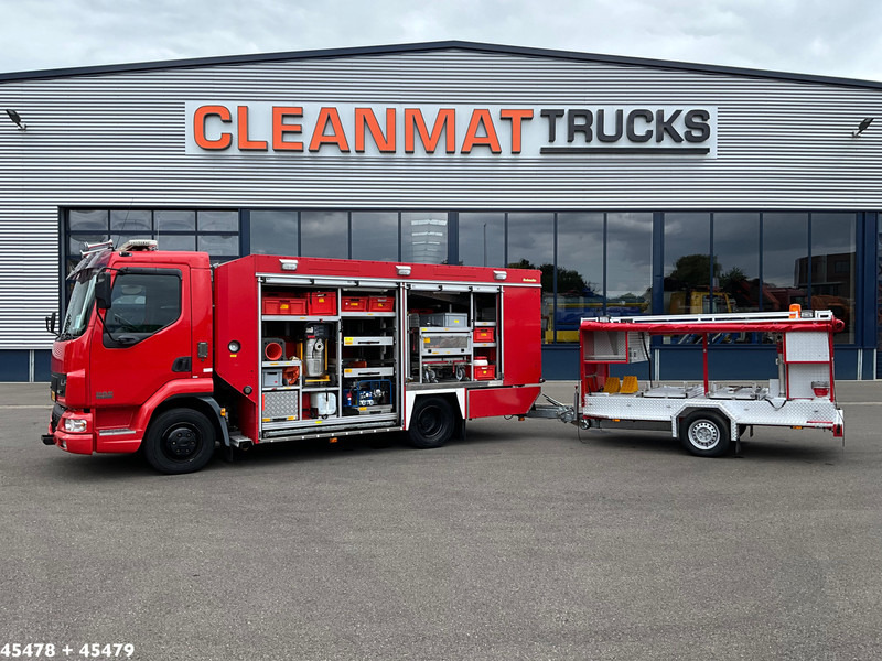 DAF FA 45 LF 150 Brandweer materiaalwagen + Mucar M5A-FOX Brandweer materiaal aanhangwagen - Ugunsdzēsēju mašīna: foto 1 DAF FA 45 LF 150 Brandweer materiaalwagen + Mucar M5A-FOX Brandweer materiaal aanhangwagen - Ugunsdzēsēju mašīna: foto 1