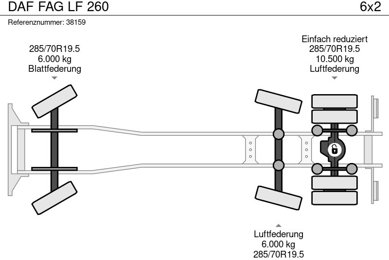 Atkritumu vedējs DAF FAG LF 260: foto 14 Atkritumu vedējs DAF FAG LF 260: foto 14