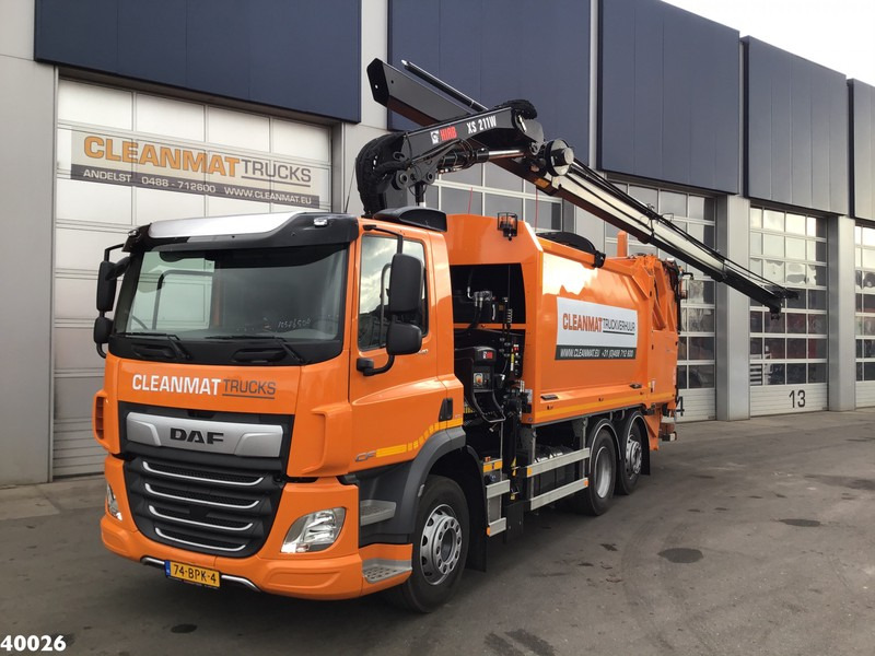 DAF FAN CF 340 Hiab 21 Tonmeter laadkraan - Atkritumu vedējs: foto 1 DAF FAN CF 340 Hiab 21 Tonmeter laadkraan - Atkritumu vedējs: foto 1