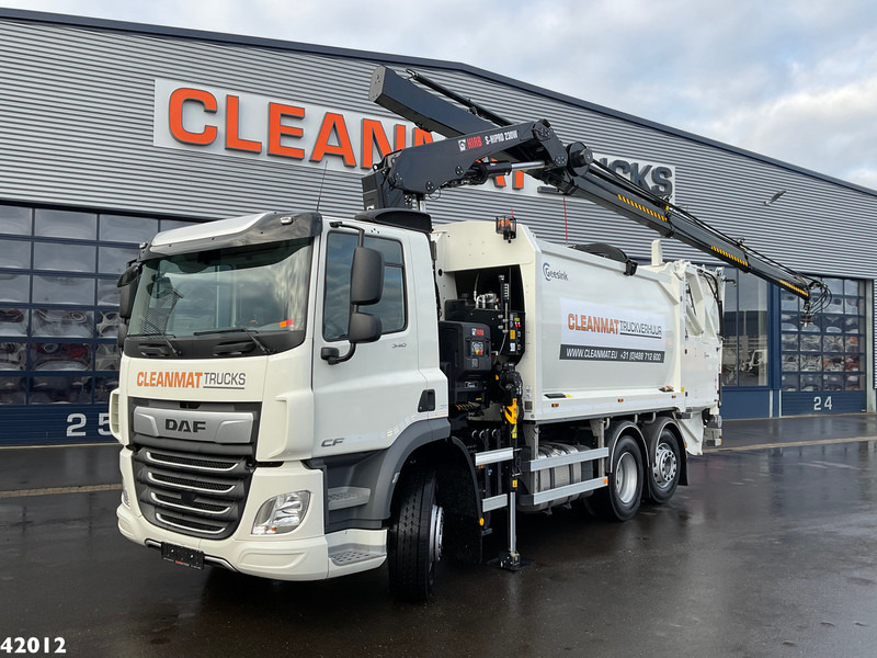 DAF FAN CF 340 Hiab 23 Tonmeter laadkraan - Atkritumu vedējs: foto 1 DAF FAN CF 340 Hiab 23 Tonmeter laadkraan - Atkritumu vedējs: foto 1