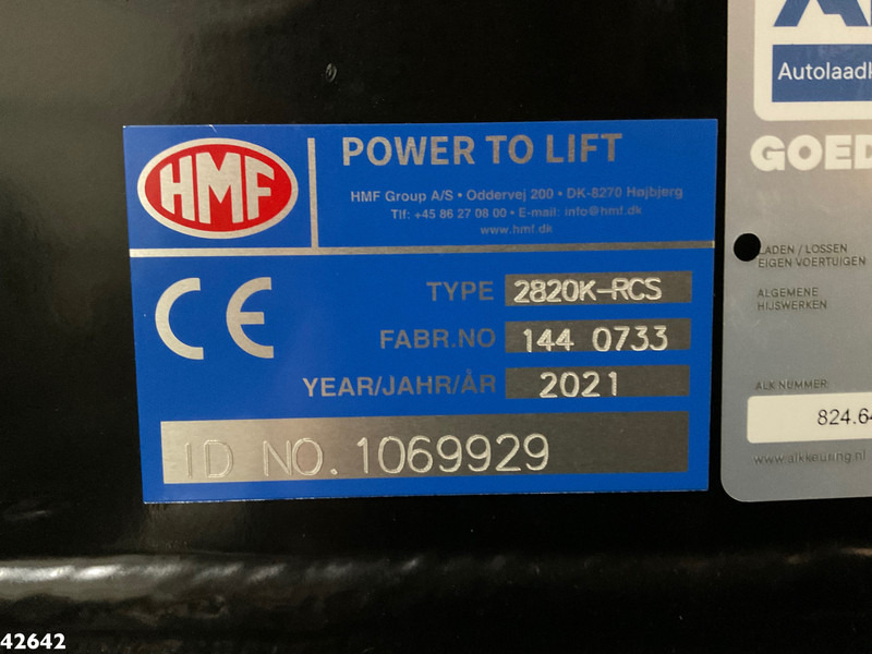 Pacēlājs ar āķi, Kravas auto ar manipulatoru DAF FAQ CF 430 HMF 28 Tonmeter laadkraan: foto 15