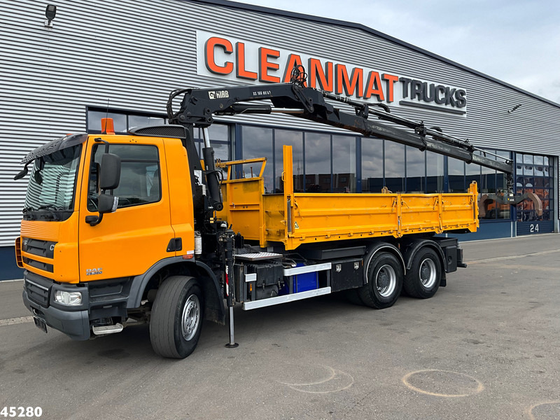 DAF FAT 75 CF 340 6x4 Manual Full steel Hiab 16 Tonmeter laadkraan - Kravas automašīna pašizgāzējs, Kravas auto ar manipulatoru: foto 2 DAF FAT 75 CF 340 6x4 Manual Full steel Hiab 16 Tonmeter laadkraan - Kravas automašīna pašizgāzējs, Kravas auto ar manipulatoru: foto 2