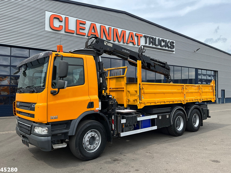 DAF FAT 75 CF 340 6x4 Manual Full steel Hiab 16 Tonmeter laadkraan - Kravas automašīna pašizgāzējs, Kravas auto ar manipulatoru: foto 3 DAF FAT 75 CF 340 6x4 Manual Full steel Hiab 16 Tonmeter laadkraan - Kravas automašīna pašizgāzējs, Kravas auto ar manipulatoru: foto 3