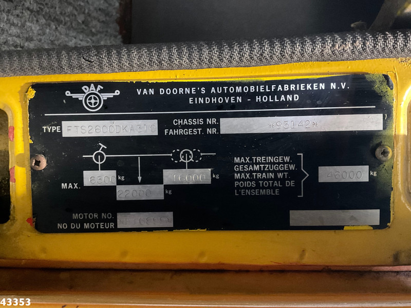 DAF FTS 2600 DKA 310 Manuel Full Steel Bergingsvoertuig līzingu DAF FTS 2600 DKA 310 Manuel Full Steel Bergingsvoertuig: foto 15