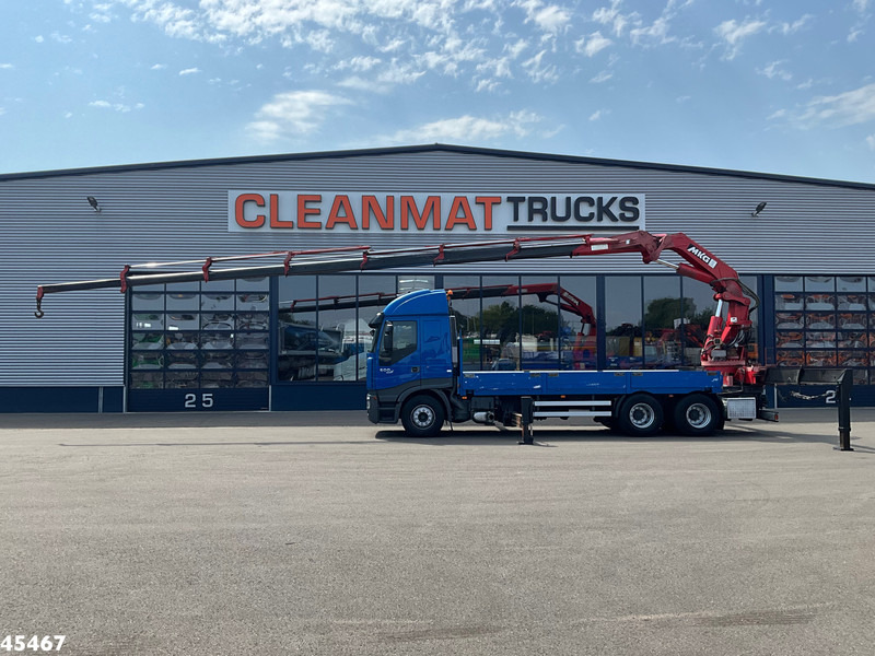 Iveco Stralis 500 6x4 MKG 54 Tonmeter laadkraan - Bortu kravas automašīna/ Platforma, Kravas auto ar manipulatoru: foto 1 Iveco Stralis 500 6x4 MKG 54 Tonmeter laadkraan - Bortu kravas automašīna/ Platforma, Kravas auto ar manipulatoru: foto 1