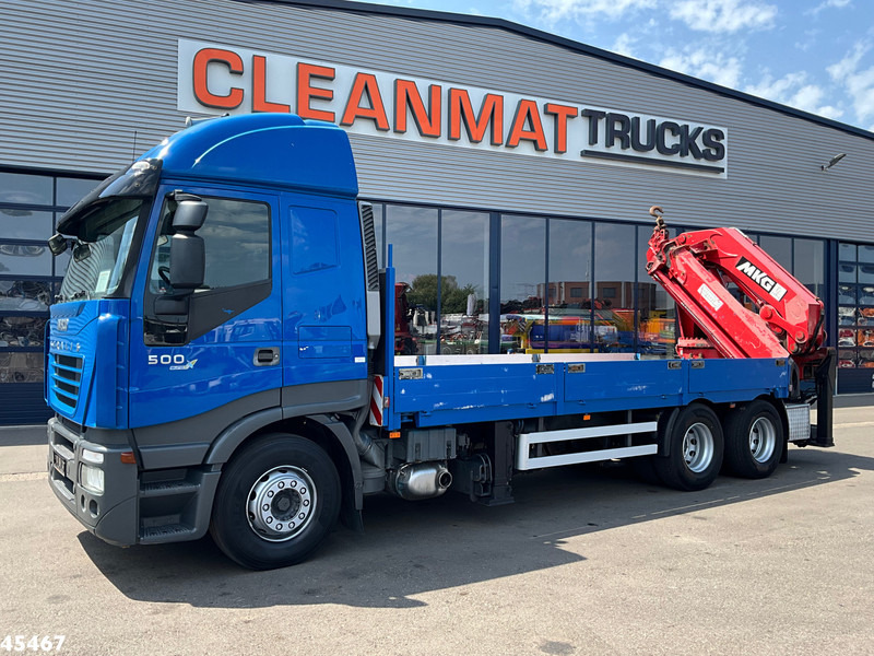Iveco Stralis 500 6x4 MKG 54 Tonmeter laadkraan - Bortu kravas automašīna/ Platforma, Kravas auto ar manipulatoru: foto 4 Iveco Stralis 500 6x4 MKG 54 Tonmeter laadkraan - Bortu kravas automašīna/ Platforma, Kravas auto ar manipulatoru: foto 4