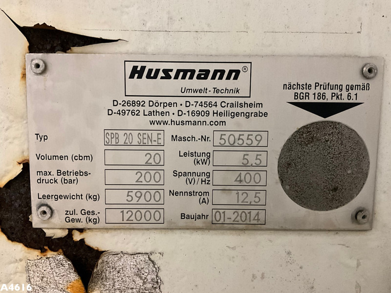 Huka konteiners KTK-Husmann 20m³ perscontainer: foto 10