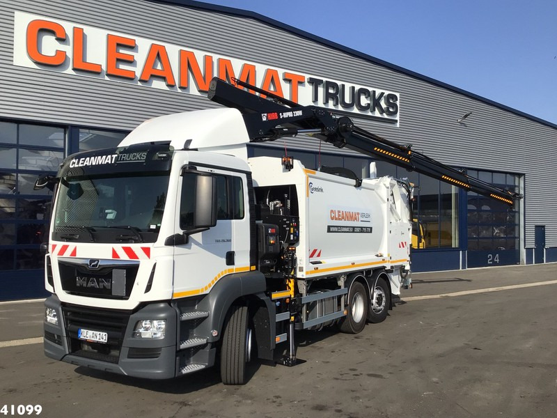 MAN TGS 26.360 Hiab 23 ton/meter laadkraan - Atkritumu vedējs: foto 1 MAN TGS 26.360 Hiab 23 ton/meter laadkraan - Atkritumu vedējs: foto 1