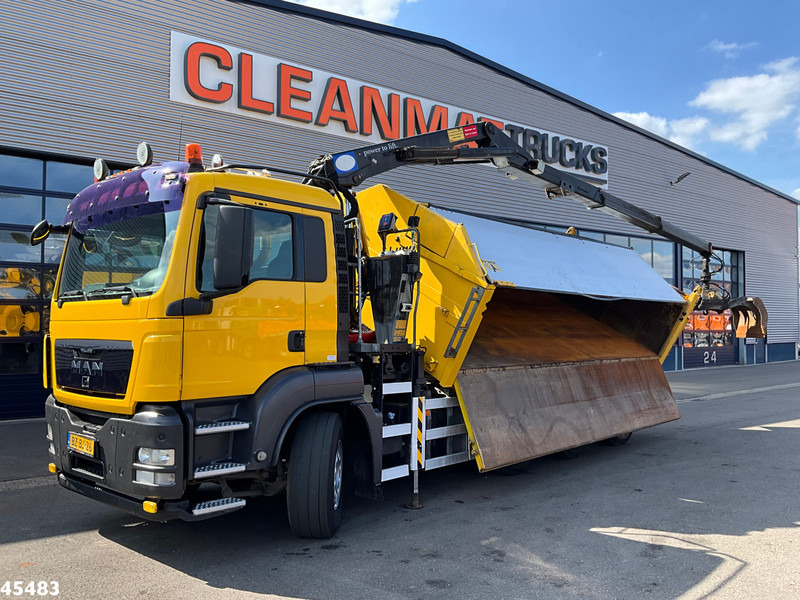 MAN TGS 35.400 8x4 Manual HMF 16 Tm Z-kraan - Kravas automašīna pašizgāzējs, Kravas auto ar manipulatoru: foto 1 MAN TGS 35.400 8x4 Manual HMF 16 Tm Z-kraan - Kravas automašīna pašizgāzējs, Kravas auto ar manipulatoru: foto 1