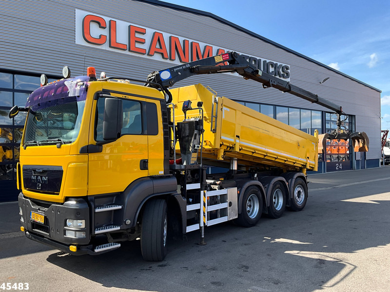 MAN TGS 35.400 8x4 Manual HMF 16 Tm Z-kraan - Kravas automašīna pašizgāzējs, Kravas auto ar manipulatoru: foto 3 MAN TGS 35.400 8x4 Manual HMF 16 Tm Z-kraan - Kravas automašīna pašizgāzējs, Kravas auto ar manipulatoru: foto 3