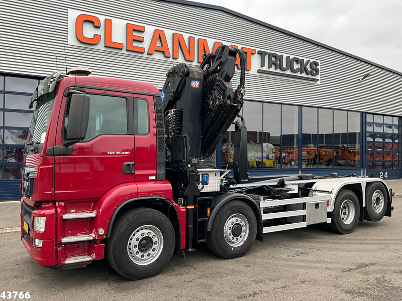 MAN TGS 35.480 8x4H Euro 6 HMF 40 Tonmeter laadkraan + Fly-Jib - Pacēlājs ar āķi, Kravas auto ar manipulatoru: foto 2 MAN TGS 35.480 8x4H Euro 6 HMF 40 Tonmeter laadkraan + Fly-Jib - Pacēlājs ar āķi, Kravas auto ar manipulatoru: foto 2