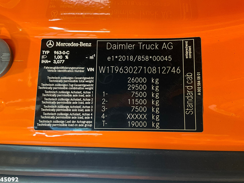 Atkritumu vedējs Mercedes-Benz Actros 2533 Euro 6 Zoeller 22m³: foto 20