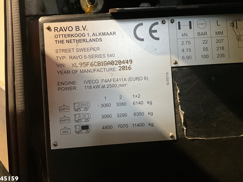 Ielu tīrīšanas mašīna Ravo 540 CD Euro 6 with 3-rd brush: foto 19