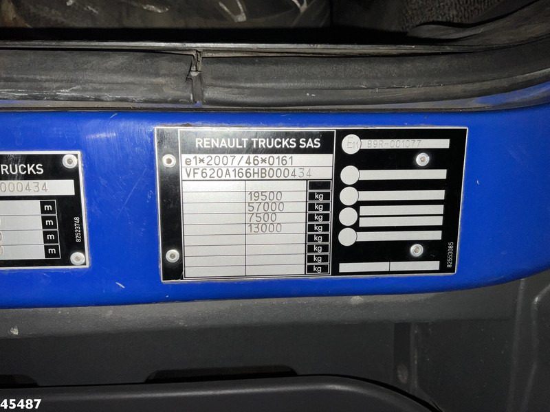 Būvgružu konteineru vedējs Renault D WIDE Euro 6 14 Ton portaalarmsysteem: foto 18