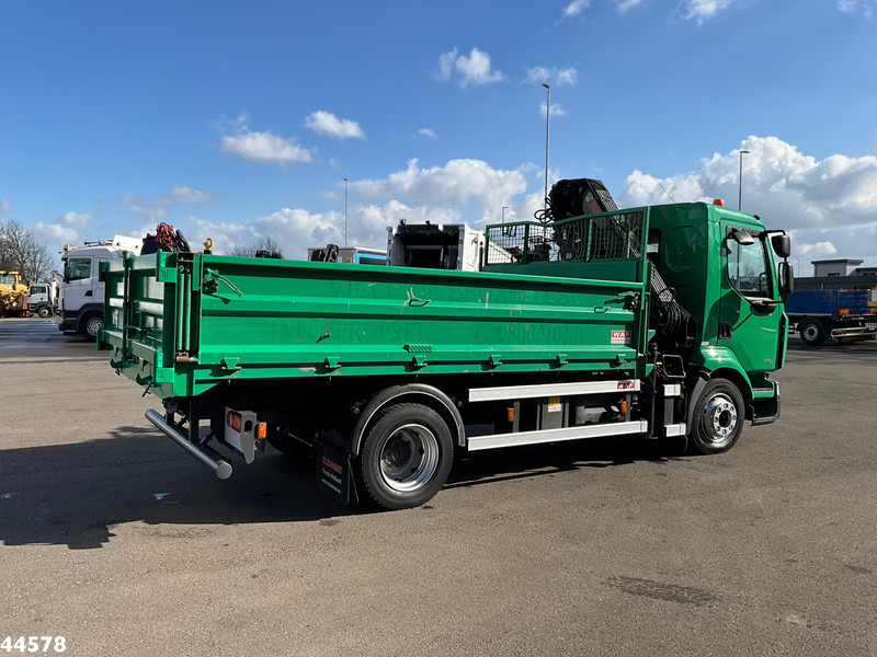 Kravas automašīna pašizgāzējs, Kravas auto ar manipulatoru Renault Midlum 300.12 Manual Hiab 8 Tonmeter laadkraan Just 81.549 km!: foto 7