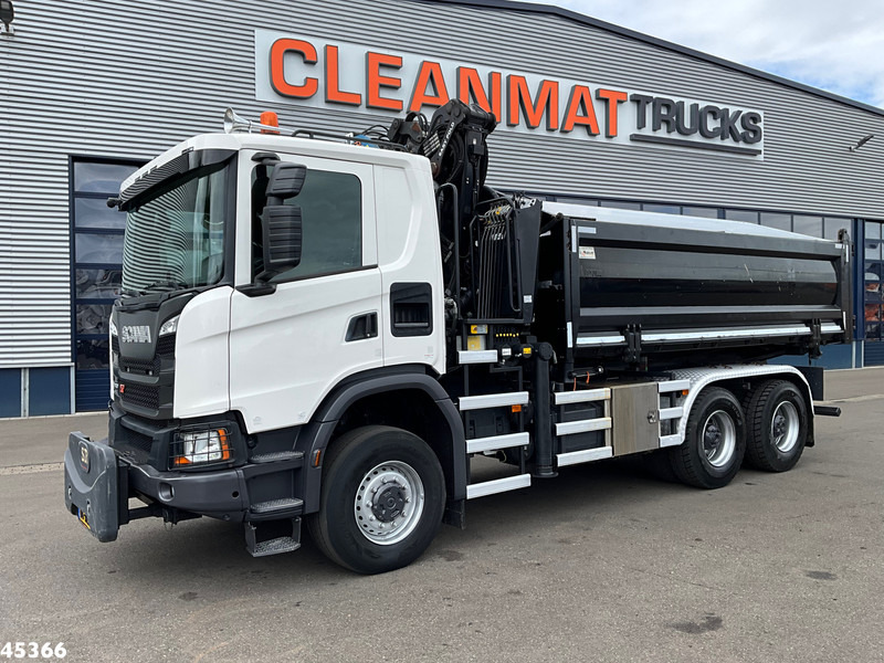 Scania G 410 6x6 Euro 6 Palfinger 17 Tonmeter Z-kraan - Kravas automašīna pašizgāzējs, Kravas auto ar manipulatoru: foto 3 Scania G 410 6x6 Euro 6 Palfinger 17 Tonmeter Z-kraan - Kravas automašīna pašizgāzējs, Kravas auto ar manipulatoru: foto 3