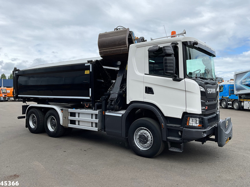 Scania G 410 6x6 Euro 6 Palfinger 17 Tonmeter Z-kraan - Kravas automašīna pašizgāzējs, Kravas auto ar manipulatoru: foto 4 Scania G 410 6x6 Euro 6 Palfinger 17 Tonmeter Z-kraan - Kravas automašīna pašizgāzējs, Kravas auto ar manipulatoru: foto 4