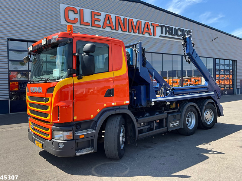 Scania G 440 6x2 Meiller 16 Tons portaalarmsysteem - Būvgružu konteineru vedējs: foto 1 Scania G 440 6x2 Meiller 16 Tons portaalarmsysteem - Būvgružu konteineru vedējs: foto 1