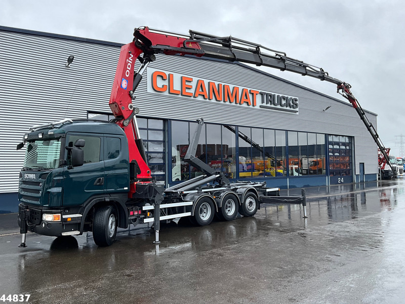 Scania G480 8x4 HMF 60 Tonmeter laadkraan + Fly-jib - Pacēlājs ar āķi, Kravas auto ar manipulatoru: foto 1 Scania G480 8x4 HMF 60 Tonmeter laadkraan + Fly-jib - Pacēlājs ar āķi, Kravas auto ar manipulatoru: foto 1