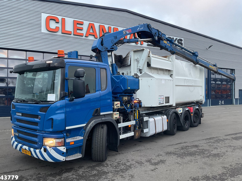 Scania P 360 8x2 Hiab 21 Tonmeter laadkraan - Pacēlājs ar āķi, Kravas auto ar manipulatoru: foto 1 Scania P 360 8x2 Hiab 21 Tonmeter laadkraan - Pacēlājs ar āķi, Kravas auto ar manipulatoru: foto 1