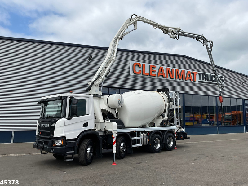 Scania P 450 XT 8x4 Euro 6 Retarder CIFA 7m³ Mixer + Pumi Pump 25 m³ NEW & UNUSED! - Betona sūknis: foto 1 Scania P 450 XT 8x4 Euro 6 Retarder CIFA 7m³ Mixer + Pumi Pump 25 m³ NEW & UNUSED! - Betona sūknis: foto 1