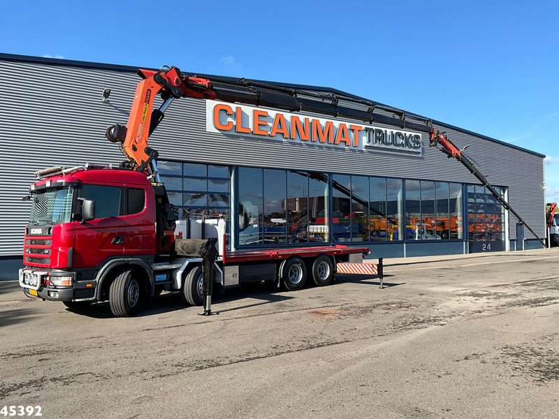 Scania R 124.420 8x4 Palfinger 72 Tonmeter laadkraan + Fly-Jib! - Kravas auto ar manipulatoru: foto 1 Scania R 124.420 8x4 Palfinger 72 Tonmeter laadkraan + Fly-Jib! - Kravas auto ar manipulatoru: foto 1
