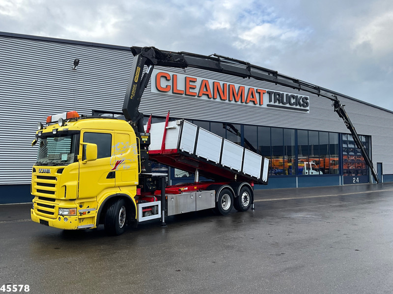 Scania R 380 Palfinger 29 Tonmeter laadkraan + Fly-Jib - Kravas automašīna pašizgāzējs, Kravas auto ar manipulatoru: foto 1 Scania R 380 Palfinger 29 Tonmeter laadkraan + Fly-Jib - Kravas automašīna pašizgāzējs, Kravas auto ar manipulatoru: foto 1