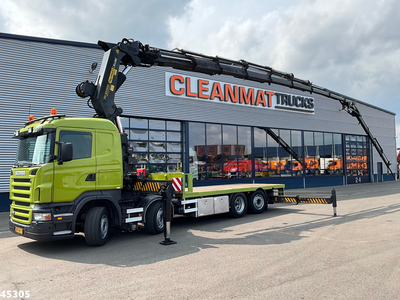 Scania R 420 8x2 manual Palfinger 85 Tonmeter laadkraan + Fly-Jib - Kravas auto ar manipulatoru: foto 1 Scania R 420 8x2 manual Palfinger 85 Tonmeter laadkraan + Fly-Jib - Kravas auto ar manipulatoru: foto 1