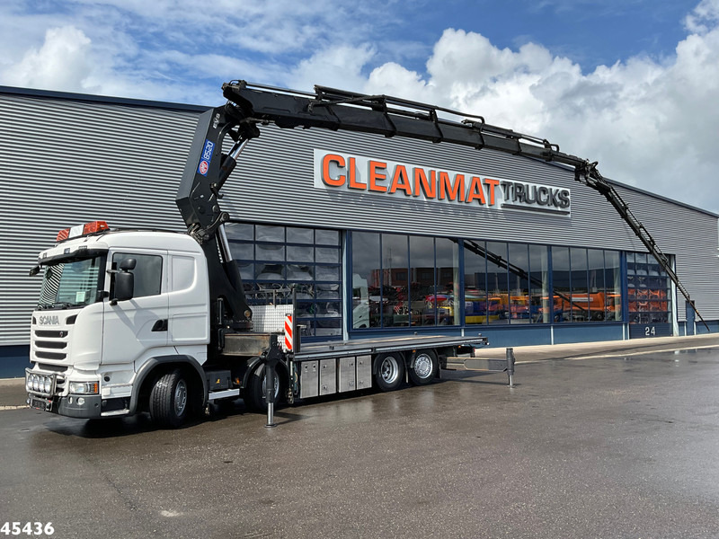 Scania R490 8x2 Euro 6 Retarder HMF 85 Tonmeter laadkraan + Fly-jib - Kravas auto ar manipulatoru: foto 1 Scania R490 8x2 Euro 6 Retarder HMF 85 Tonmeter laadkraan + Fly-jib - Kravas auto ar manipulatoru: foto 1