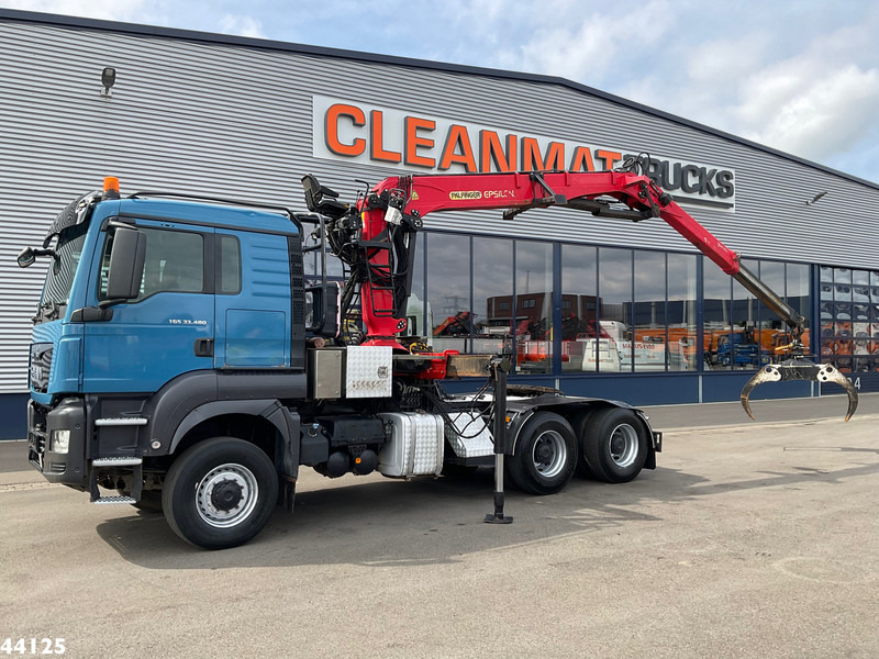 MAN TGS 33.480 6x6 Euro 6 Palfinger 27 Tonmeter boomkraan - Vilcējs: foto 1 MAN TGS 33.480 6x6 Euro 6 Palfinger 27 Tonmeter boomkraan - Vilcējs: foto 1