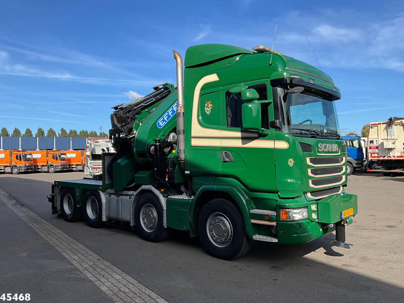 Scania R 490 8x4 Euro 6 Effer 140 Tonmeter laadkraan + Fly-Jib Just 283.508 km - Vilcējs: foto 5 Scania R 490 8x4 Euro 6 Effer 140 Tonmeter laadkraan + Fly-Jib Just 283.508 km - Vilcējs: foto 5